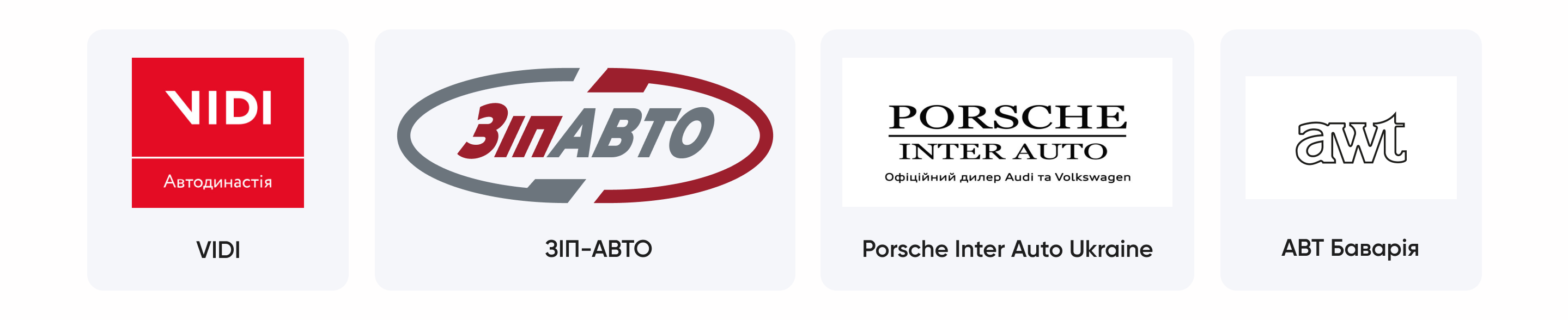 Партнери: VIDI, ЗІП-АВТО, Porsche Inter Auto Ukraine, АВТ Баварія